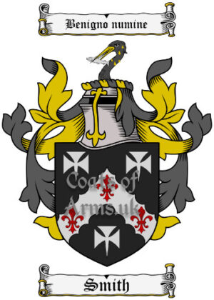 Smith (English) Coat of Arms or Family Crest Digital Image Download
